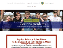 Tablet Screenshot of cortonalearning.com